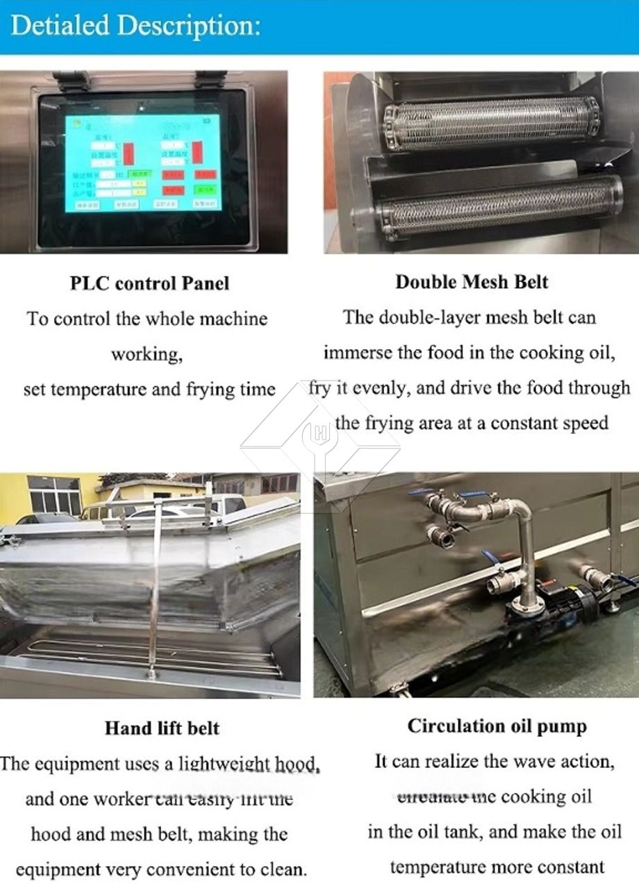 電気チキンフライヤー機チキンディープフライヤー機自動連続フライヤーハンバーガーフライ機コンベア付き 電気チキンフライヤー機チキンディープフライヤー機自動連続フライヤーハンバーガーフライ機コンベア付き