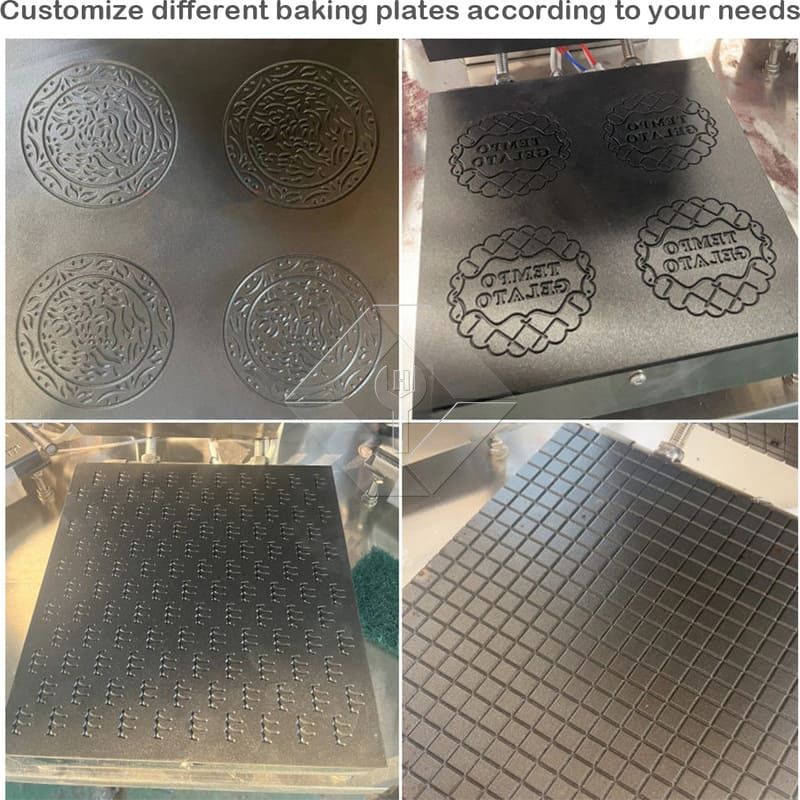 ロータリーローリングシュガーコーンベーキングアイスクリームポークコルネットロールコーン製造機