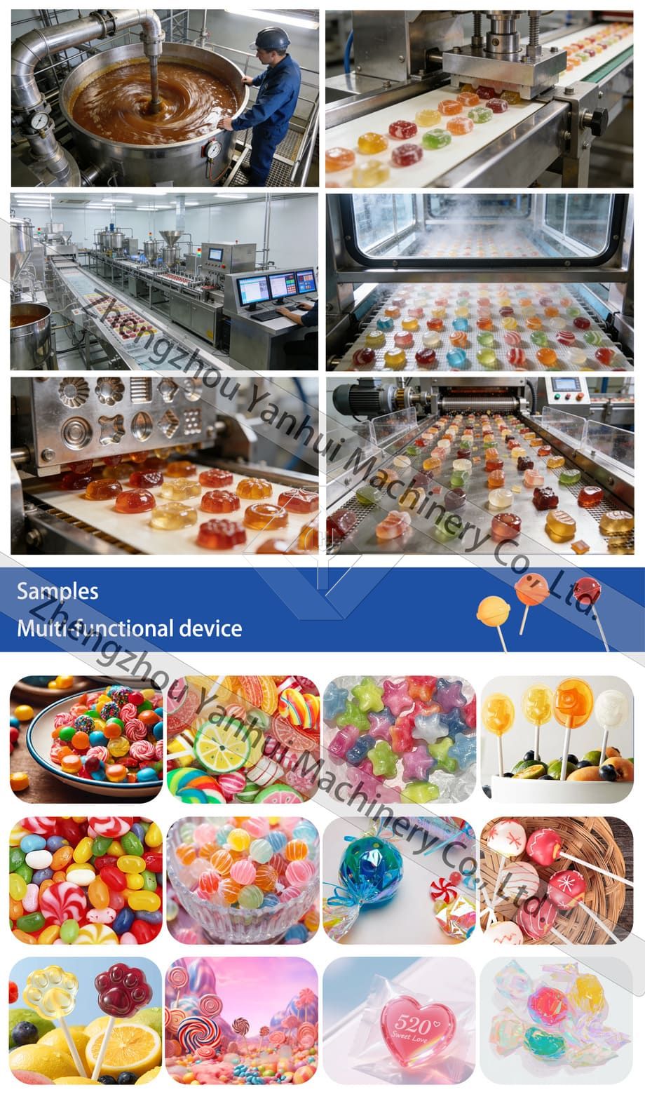 全自動特別ロリポップ菓子生産ライン/原キャンディ製造機 全自動特別ロリポップ菓子生産ライン/原キャンディ製造機