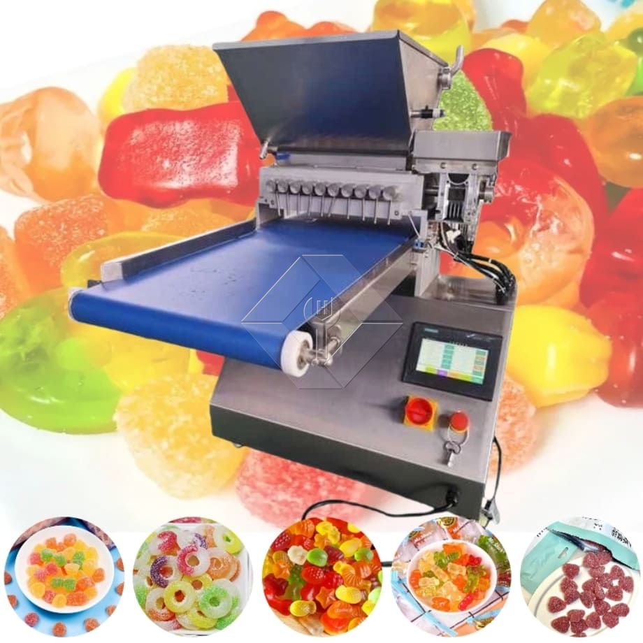 クマゼリーキャンディチョコレート自動デスクトップミニデスクトップビタミングミデポジター生産フォームマシンを作る