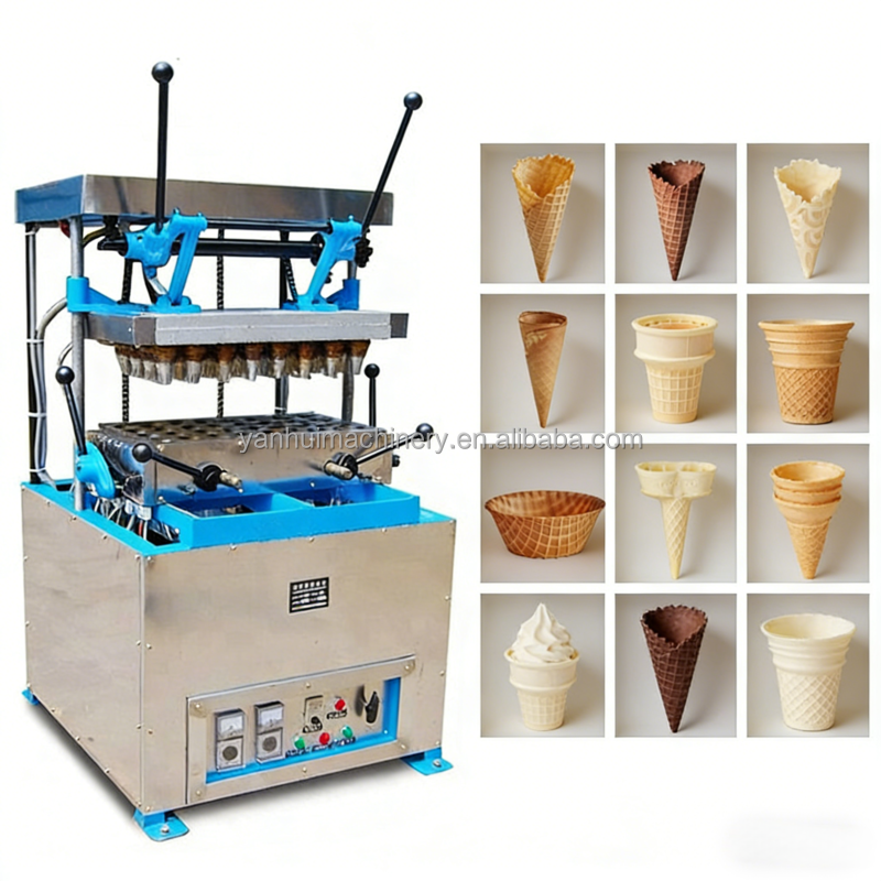 モナカタコスチョコシェルベーキングアイスクリームウエハースコーンエッグトレイマシン