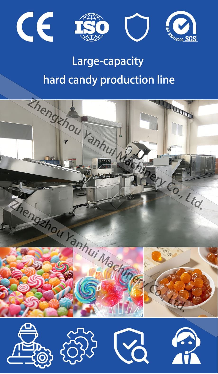 全自動特別ロリポップ菓子生産ライン/原キャンディ製造機 全自動特別ロリポップ菓子生産ライン/原キャンディ製造機