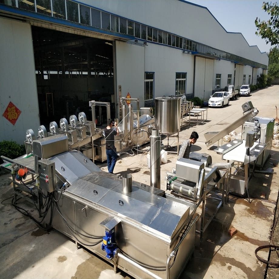 工場価格 100-1000kg 自動冷凍フライド ポテト ポテトチップス製造機販売のための生産ライン
