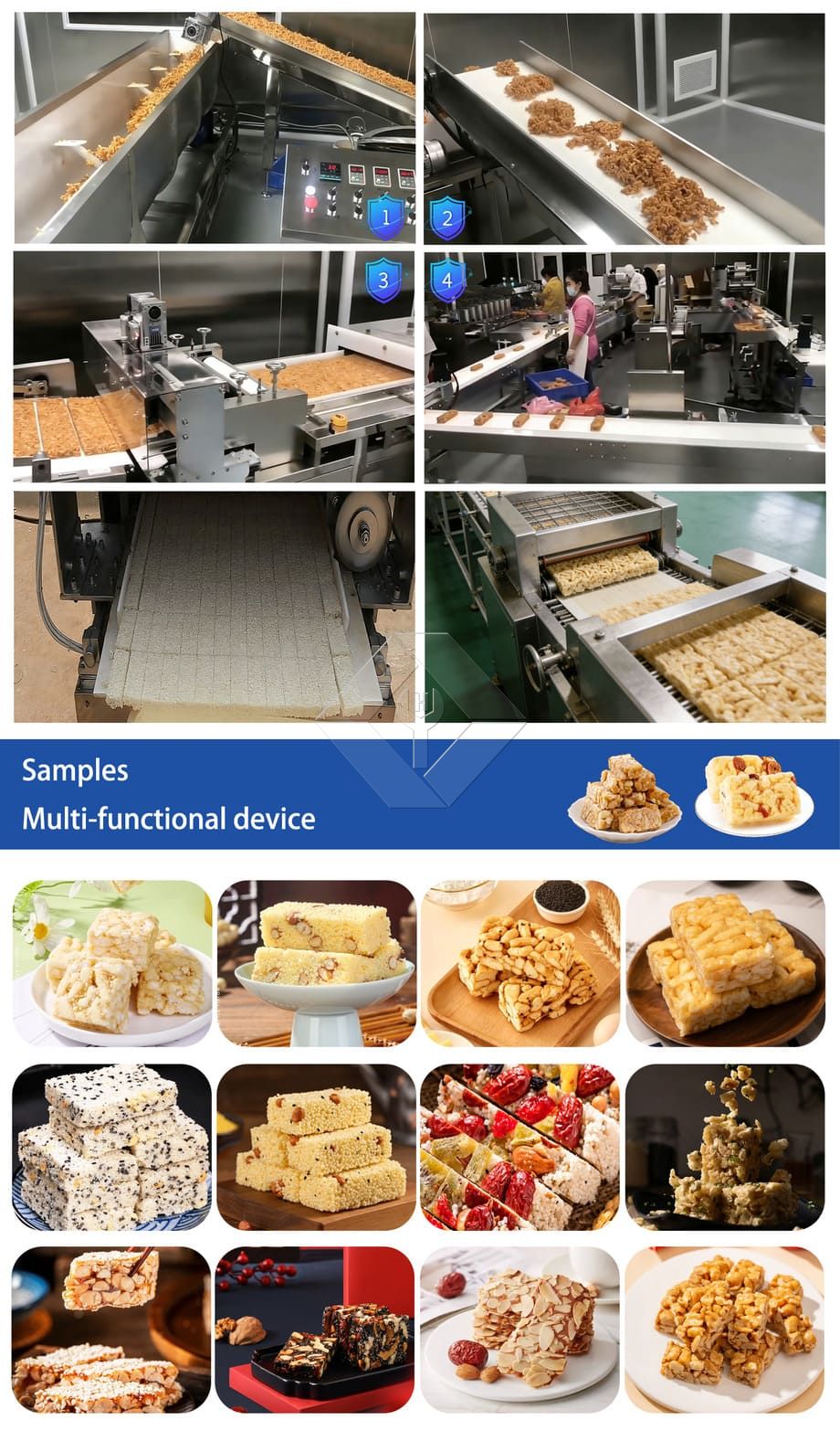 さちまのようなソフトキャンディ製造機/キャラメルおやつ生産ライン/スナック中国工場用